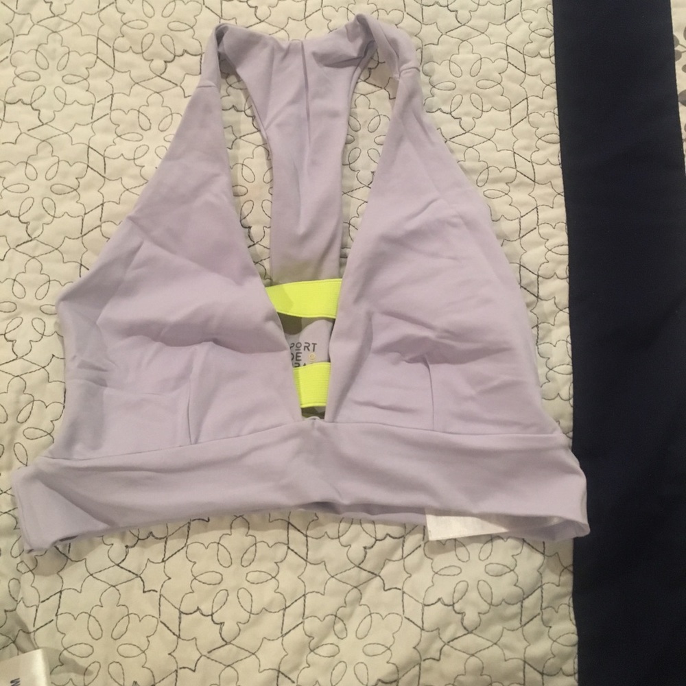 Meli Bra- Lilac with yellow neon  M